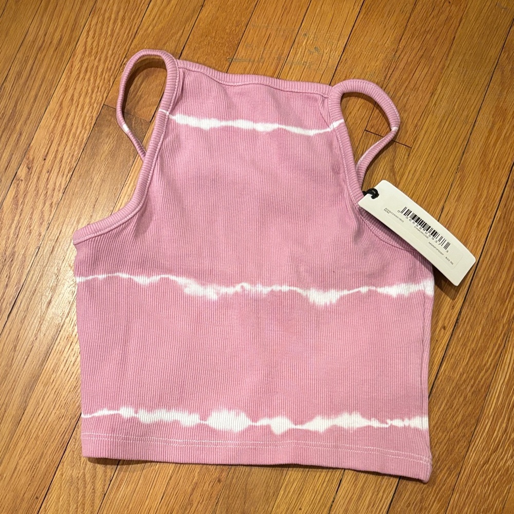 Silver Jeans Pink and White Kids Tank Top